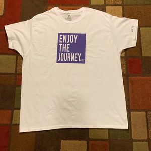 WHiTE & GREEN ENJOY THE JOURNEY TEE